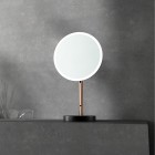 Deante Silia lusterko kosmetyczne z podświetleniem LED złoto różowe ADI_R812