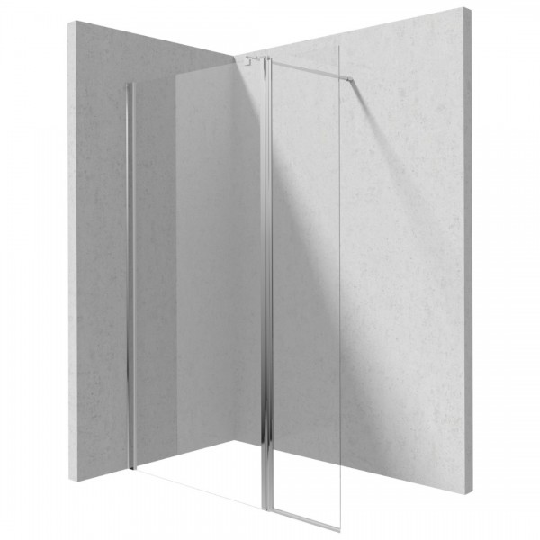 Deante Kerria Plus ścianka prysznicowa 40 cm ruchoma chrom/szkło przezroczyste KTSX072P