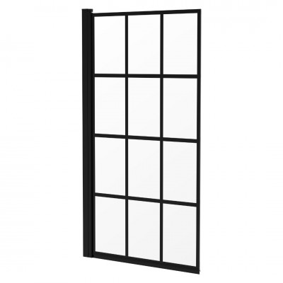 Deante Jasmin parawan nawannowy 78x140 cm czarny mat/szkło przezroczyste KTJ_N72P