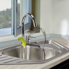 Deante Aster bateria zlewozmywakowa ze składaną wylewką U BCA 061M