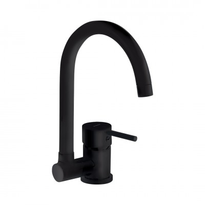 Deante Aster bateria kuchenna podokienna czarny mat BCA_N61M