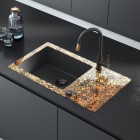 Deante Aster bateria zlewozmywakowa z podłączeniem do filtra wody czarny/miedź BCA B64M