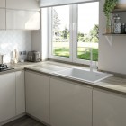 Deante Nemezja bateria zlewozmywakowa alabaster BEN_A62M