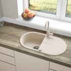 Deante Nemezja bateria zlewozmywakowa beżowa BEN 562M