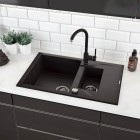 Deante Nemezja bateria zlewozmywakowa grafitowa BEN 262M