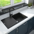 Deante Nemezja bateria zlewozmywakowa grafitowa BEN 262M