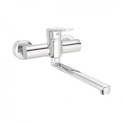 Deante Tubo bateria kuchenna ścienna chrom BUT_080M