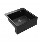 Deante Eridan zlewozmywak granitowy 61x60 cm czarny mat ZQE_N10K
