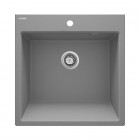 Deante Eridan zlewozmywak granitowy 61x60 cm szary metalik ZQE_S10K