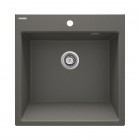 Deante Eridan zlewozmywak granitowy 61x60 cm antracyt metalik ZQE_T10K