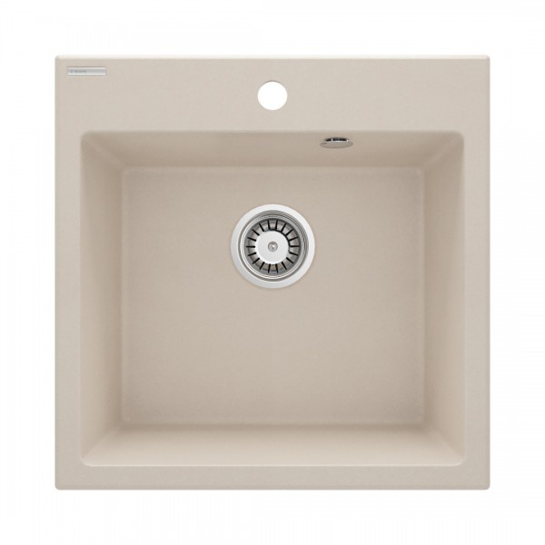 Deante Evora zlewozmywak granitowy 50x50 cm beżowy mat ZQJ_5103