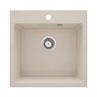 Deante Evora zlewozmywak granitowy 50x50 cm beżowy mat ZQJ_5103