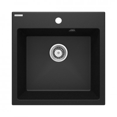 Deante Evora zlewozmywak granitowy 50x50 cm grafit metalik ZQJ_G103