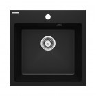 Deante Evora zlewozmywak granitowy 50x50 cm czarny mat ZQJ_N103