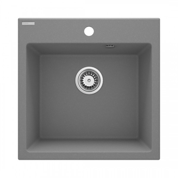 Deante Evora zlewozmywak granitowy 50x50 cm szary metalik ZQJ_S103