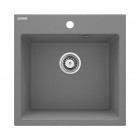 Deante Evora zlewozmywak granitowy 50x50 cm szary metalik ZQJ_S103