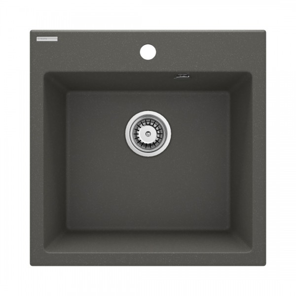 Deante Evora zlewozmywak granitowy 50x50 cm antracyt metalik ZQJ_T103