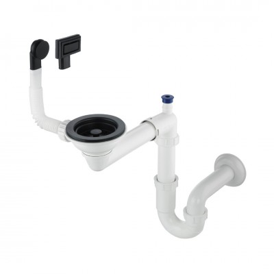 Deante Space Saver syfon do zlewozmywaków granitowych czarny mat ZXY_N949