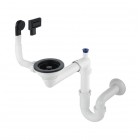 Deante Space Saver syfon do zlewozmywaków granitowych czarny mat ZXY_N949