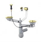 Deante Space Saver syfon do zlewozmywaków granitowych złoty połysk ZXY_Z912