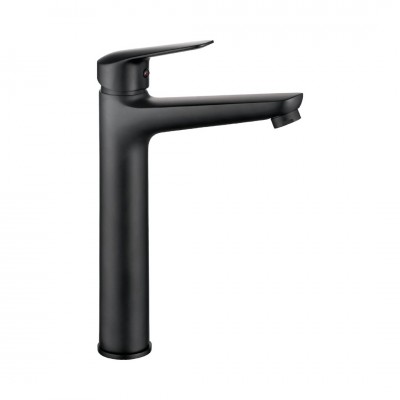 Deante Neo Boro bateria umywalkowa wysoka stojąca czarny mat BMO_N20K