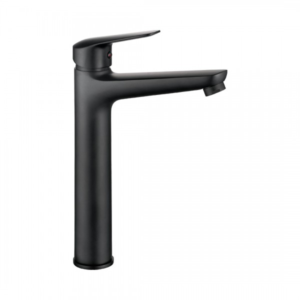 Deante Neo Boro bateria umywalkowa wysoka stojąca czarny mat BMO_N20K