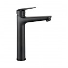 Deante Neo Boro bateria umywalkowa wysoka stojąca czarny mat BMO_N20K