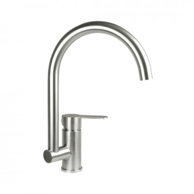 Deante Neo Lupo bateria kuchenna stojąca stal szczotkowana BLU_F62M