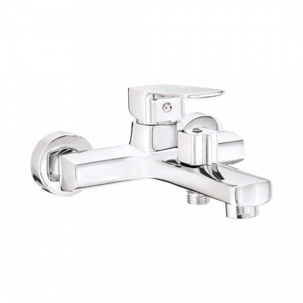 Deante Neo Maro bateria wannowa ścienna chrom BLO_010M