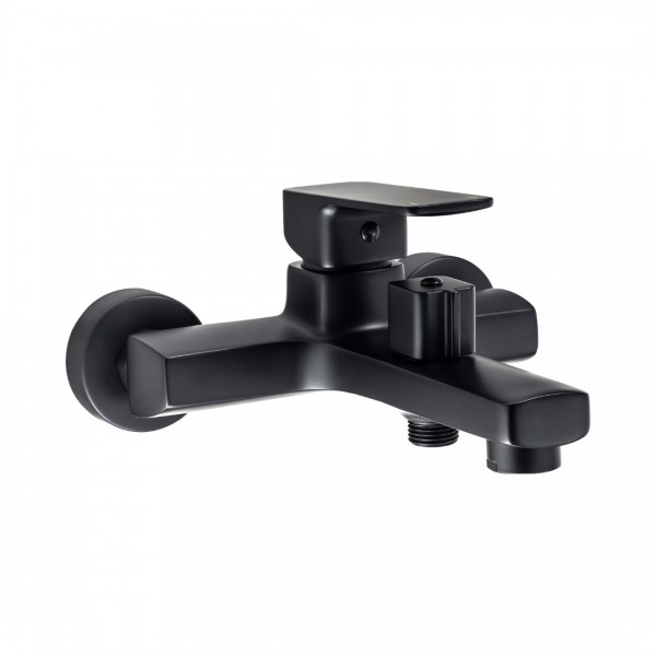 Deante Neo Maro bateria wannowa ścienna czarny mat BLO_N10M