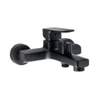 Deante Neo Maro bateria wannowa ścienna czarny mat BLO_N10M