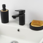 Deante Neo Maro bateria umywalkowa stojąca czarny mat BLO_N20M