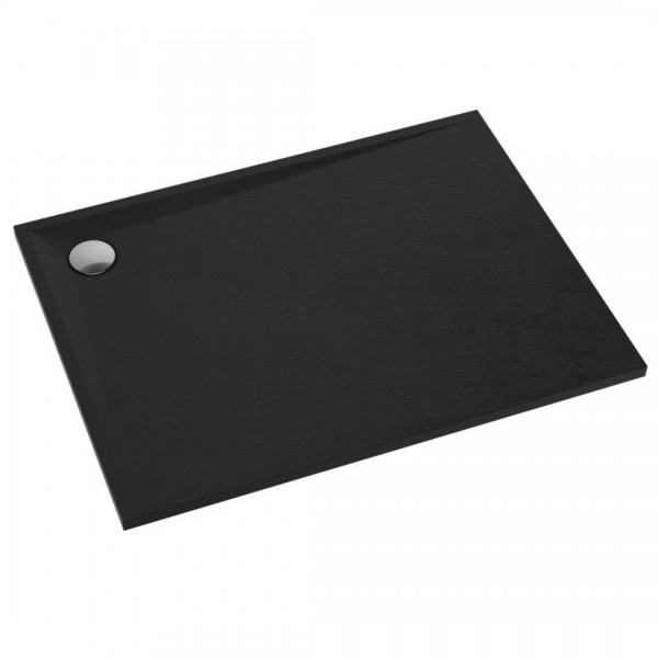 Schedpol Libra brodzik prostokątny 80x120 cm czarny 3SP.L1P-80120/C/ST