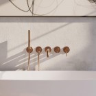 Omnires Y bateria wannowa podtynkowa 5-otworowa miedź szczotkowana Y1237/1CPB