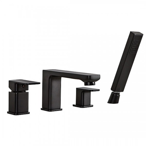 Valvex Loft bateria wannowa 4-otworowa czarny mat 2455950