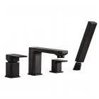 Valvex Loft bateria wannowa 4-otworowa czarny mat 2455950