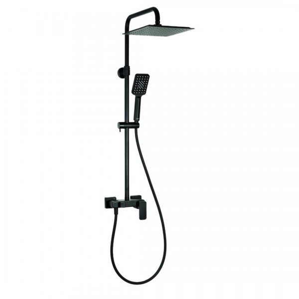 Valvex Loft zestaw natryskowy z deszczownicą 25 cm czarny mat 2455750