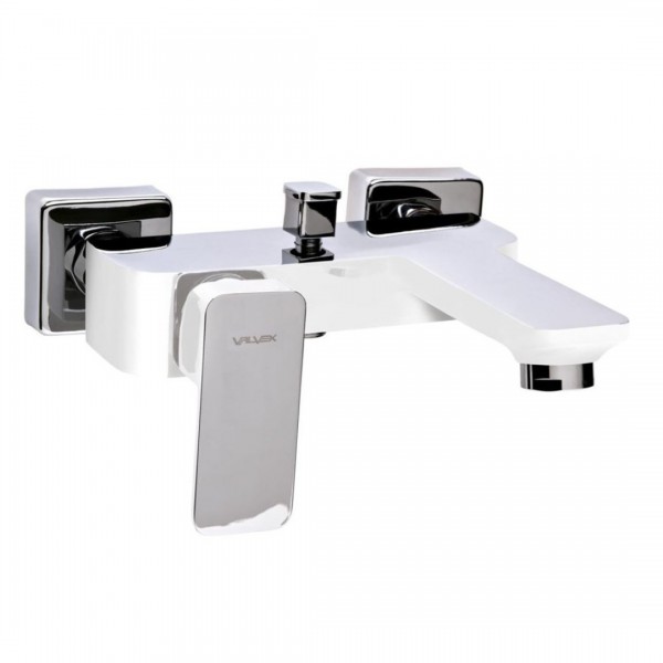 Valvex Loft bateria wannowa ścienna biały/chrom 2456520