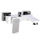 Valvex Loft bateria wannowa ścienna biały/chrom 2456520