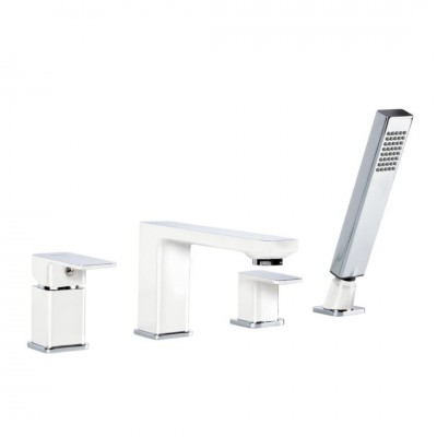 Valvex Loft bateria wannowa 4-otworowa biały/chrom 2456550