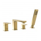 Valvex Loft bateria wannowa 4-otworowa złoty połysk 2455870