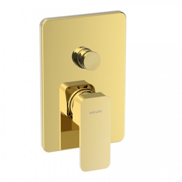 Valvex Loft bateria wannowo-prysznicowa podtynkowa złoty połysk 2455550