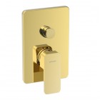 Valvex Loft bateria wannowo-prysznicowa podtynkowa złoty połysk 2455550