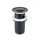 Valvex Star korek do umywalki z przelewem klik klak okrągły czarny mat 2452520