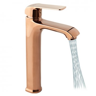 Valvex Aurora Eco bateria umywalkowa stojąca wysoka złoto różowe 2445217