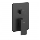 Valvex V bateria wannowo-prysznicowa podtynkowa 3-wyjściowa czarny mat 2419370