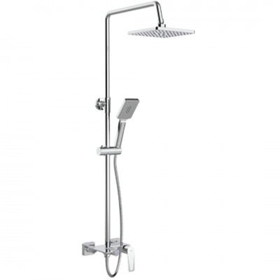 Valvex Esto zestaw wannowy z deszczownicą 25 cm chrom 2414290