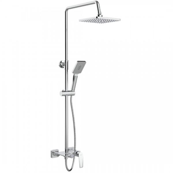 Valvex Esto zestaw wannowy z deszczownicą 25 cm chrom 2414290