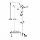 Kludi A-QAb pręt ścienny