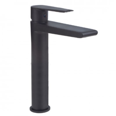 Valvex Esto bateria umywalkowa stojąca wysoka czarny mat 2414310